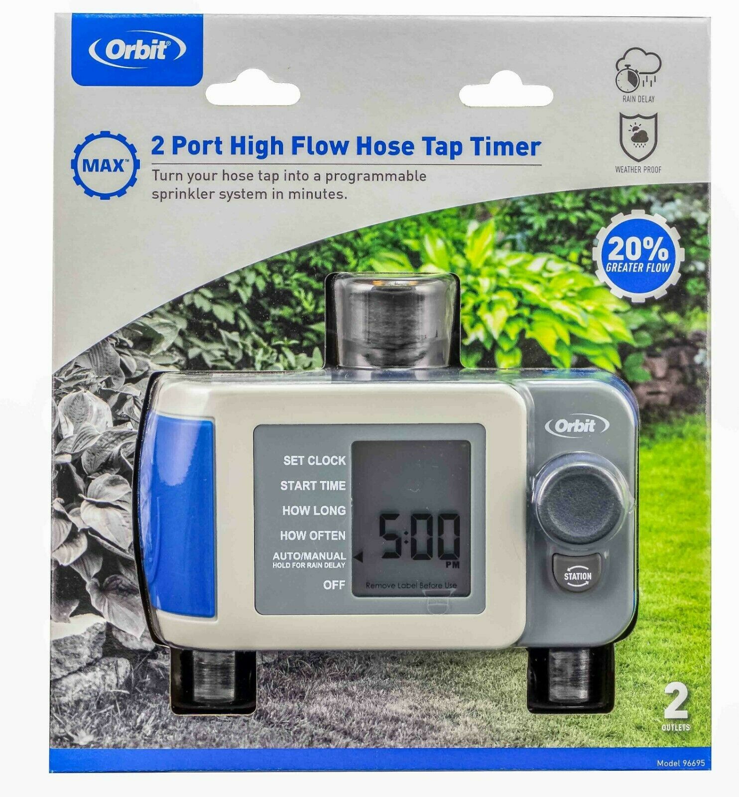 Orbit 2 Outlet Auto Tap Timer