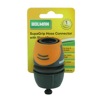 Hose connect w stop 12mm