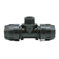 Compression Threaded Tee 25mm x 1" Male Thread