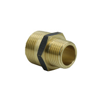 Hex Reducing Nipple Brass 20x15